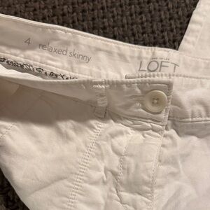 LOFT White Women’s Relaxed Skinny Jeans